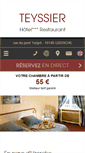 Mobile Screenshot of hotel-teyssier.com